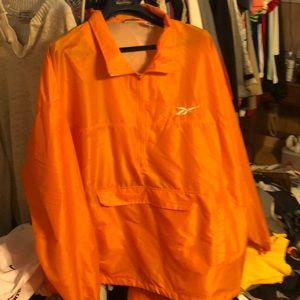 Orange Reebok Windbreaker